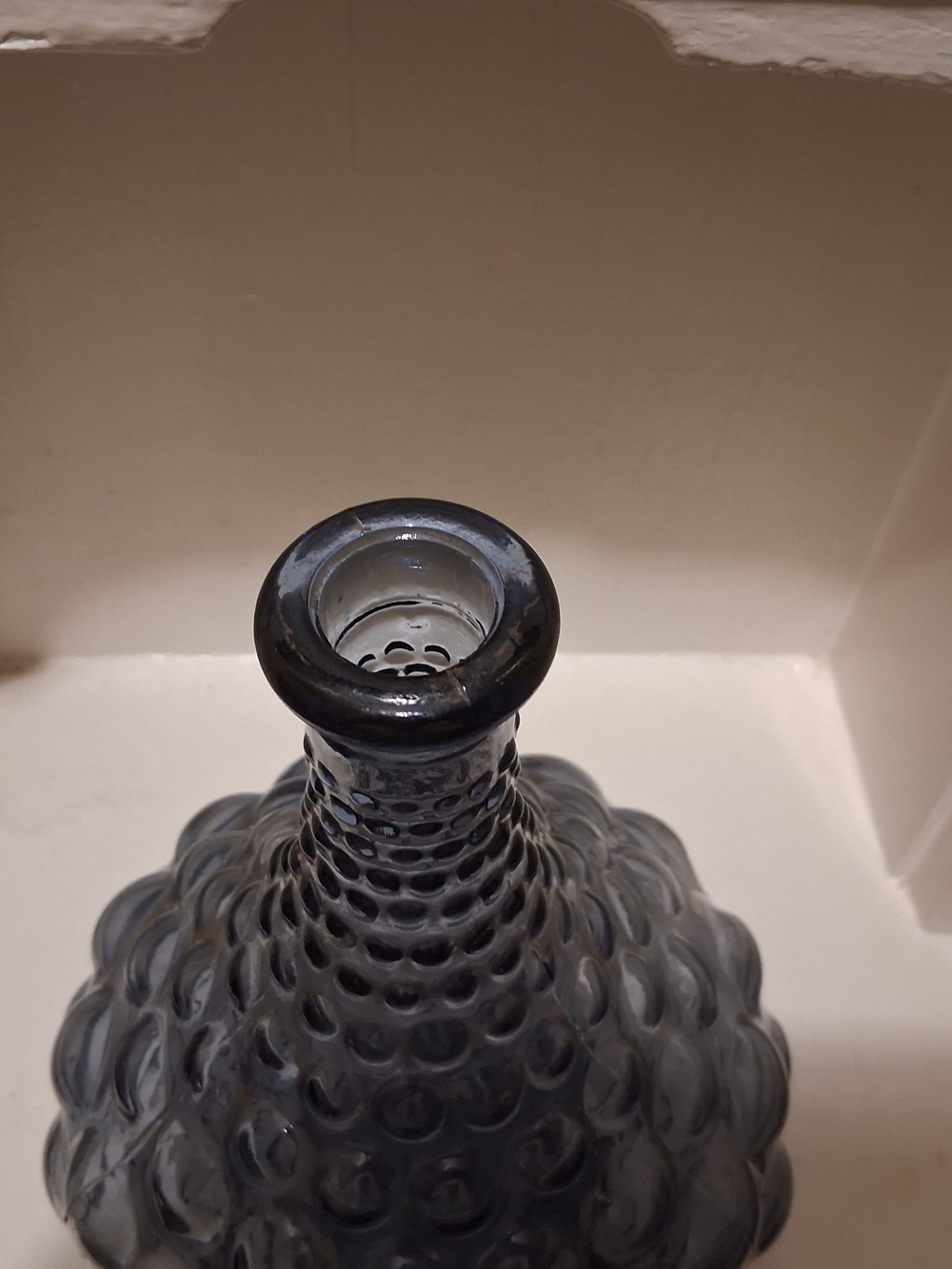 Vintage Empoli Italian "Genie Bottle" Hobnail Vase - Picture 3 of 11
